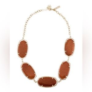 Kendra Scott Valencia Necklace in Goldstone
